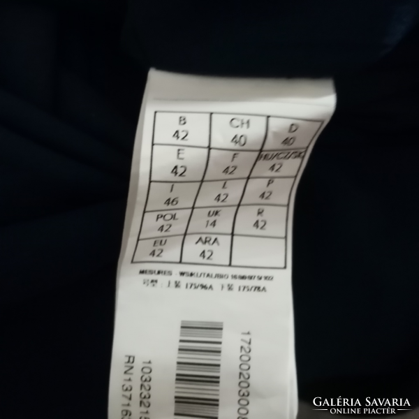 PROMOD kék dupla hatású vállain díszítéses alkalmi ruha 40/42