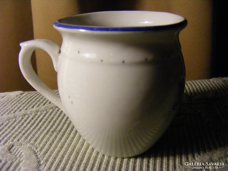 Antik mini porcelán csupor bögre  - Budapesti Emlék