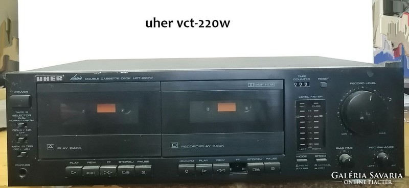 Uher Classic Double Cassette Deck UCT-220W 1989. hibás