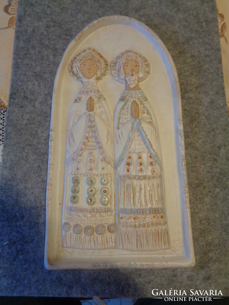 Győrbíró  Enikő  , gyönyörű faliképe , 34 x 17 cm  aláírt példány