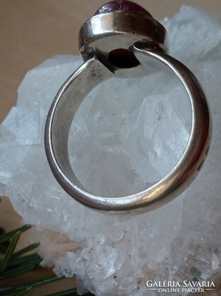 Rubin 925 Sterling ezüst gyűrű 57-es