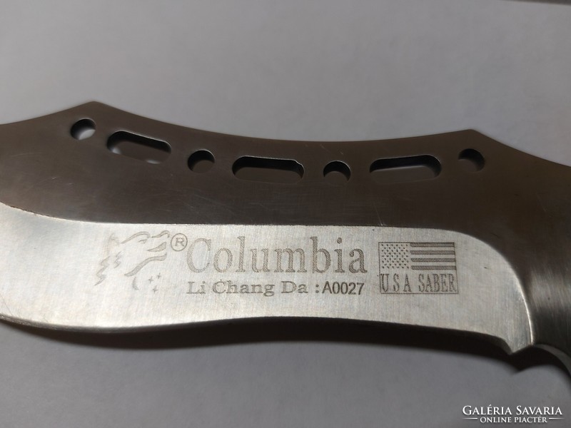 ! Columbia USA Saber (Li Chang Da: A0027) kés - taktikai vagy vadászkés - tőr, tokkal - 795