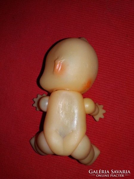 Retro japán keze -lába - feje mozgó gumi játék KEWPIE baba 12 cm képek szerint