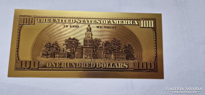 Aranyozott, plasztik 100 USA $. Csak 200 ft !!