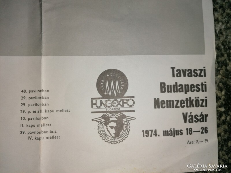 HUNGEXPO - Tavaszi Budapesti Nemzetközi vásár - 1974.05.18.-26.