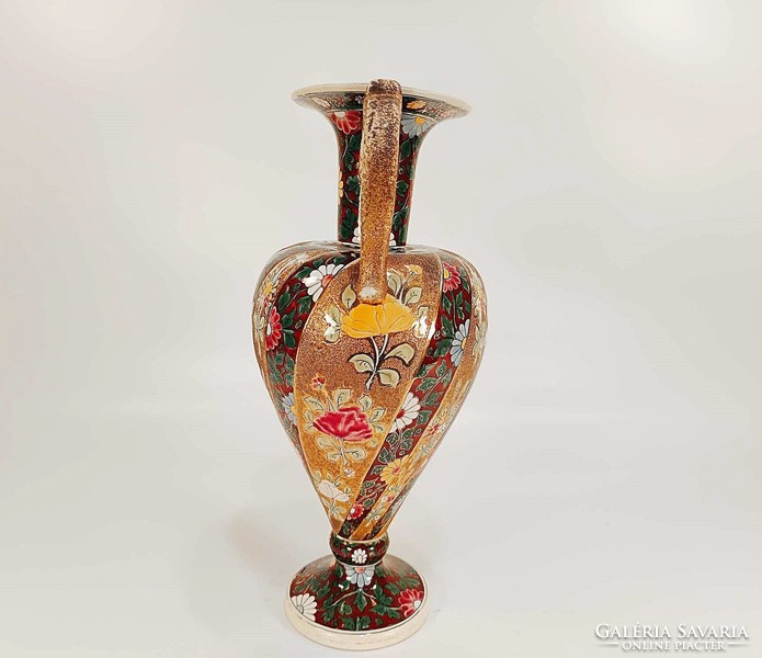 FISCHER J. ANTIK PORCELÁN NAGY MÉRETŰ VÁZA ,35 CM (R049)