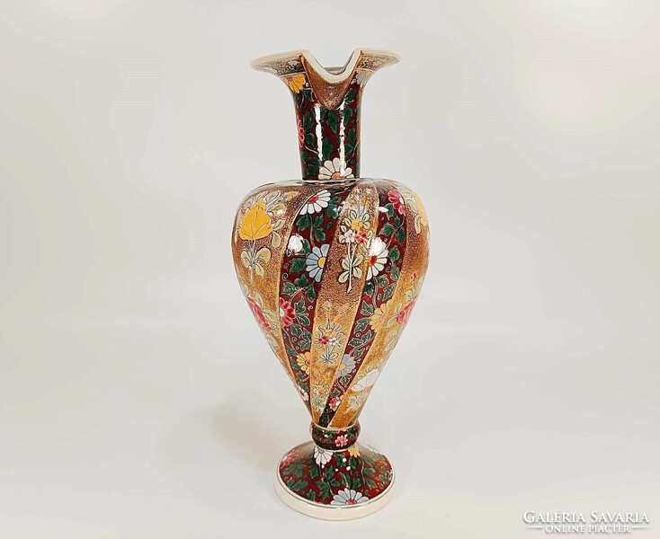 FISCHER J. ANTIK PORCELÁN NAGY MÉRETŰ VÁZA ,35 CM (R049)