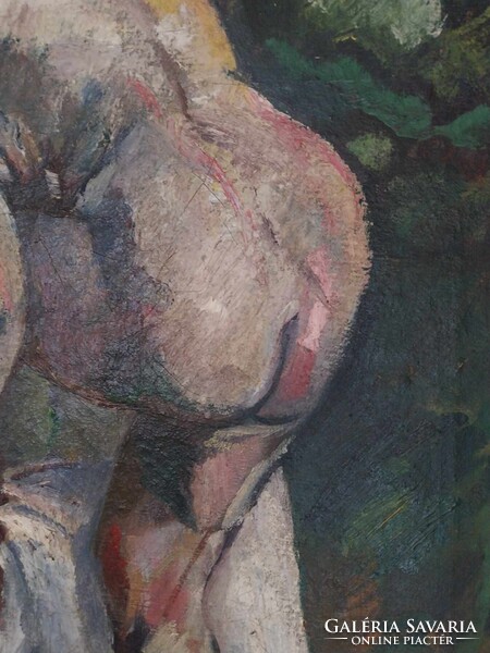 Kelemen Emil (1895-1975) - Fürdés után - nagybányai festmény
