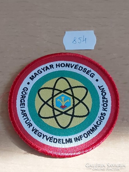 MH GÖRGEI ARTÚR VEGYIVÉDELMI INFORMÁCIÓS KÖZPONT KARJELZÉS KÖZNAPI 854.