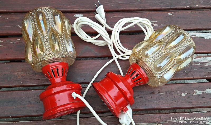 Retro éjjeli  lámpa , asztali lámpa párban