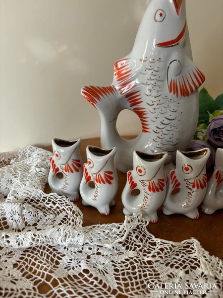 Gyönyörű Polonne italos halas feles készlet