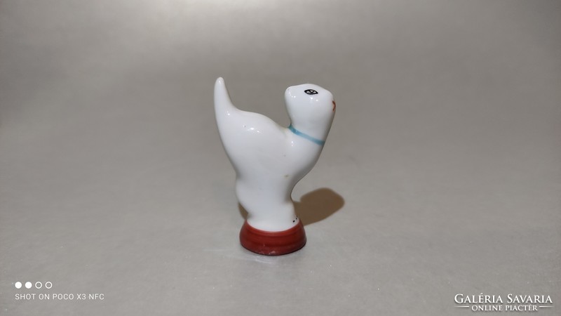 Hollóházi porcelán mini cica csikk elnyomó macska darabáron 2 darab elérhető