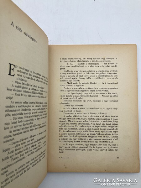 Grimm meséi - antik mesekönyv ritkaság Jaschik Álmos szines illusztrációival, 1922