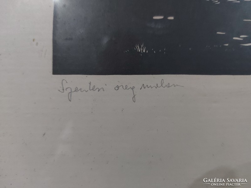 ! Zsille Győző szignált rézkarca - Szentesi öreg Malom - 420