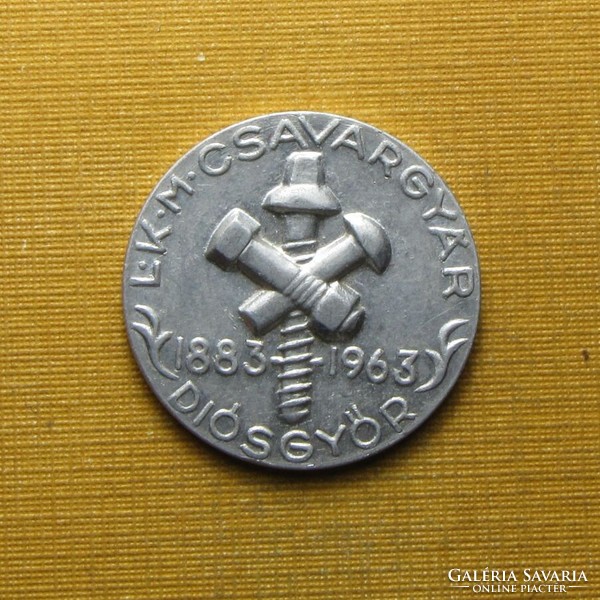 LKM Lenin Kohászati Művek Csavargyár Diósgyőr 1883 - 1963 zseton
