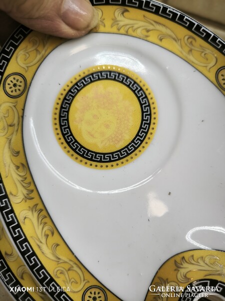 Porcelán reggeliző szett eladó! Capuccinó pohár alátéttel 5 db eladó!
