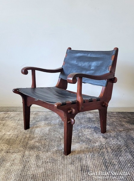 Ikonikus Angel Pazmino mid century modern szafari szék, több darab