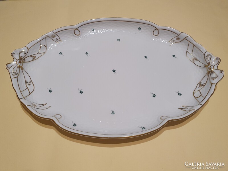 Herendi szalagos süteményes tál