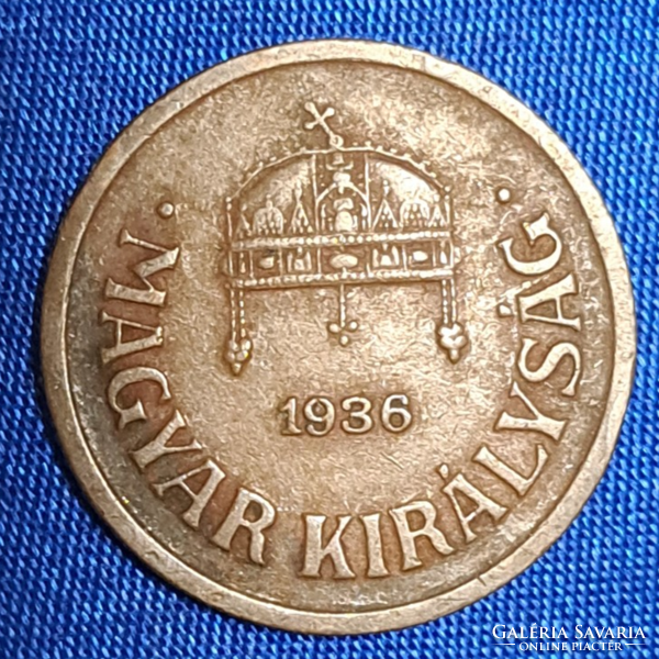 RITKÁBB! 1936. 2 Fillér Magyar Királyság (1796)