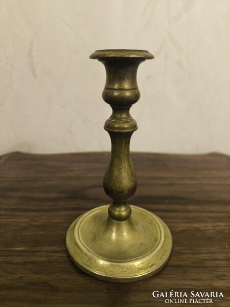 Biedermeier réz gyertyatartó