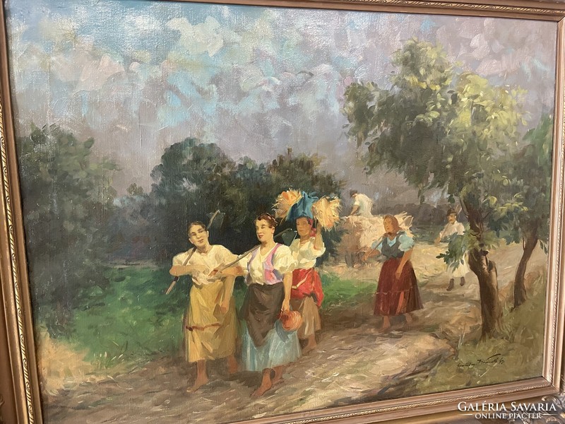 Gyertyányi Németh Gyula-Hazafelé..60x80cm+kerete