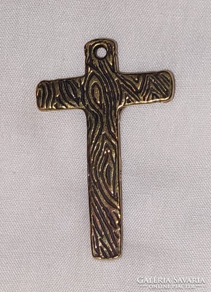Réz kereszt ( kulcstartó, medál)