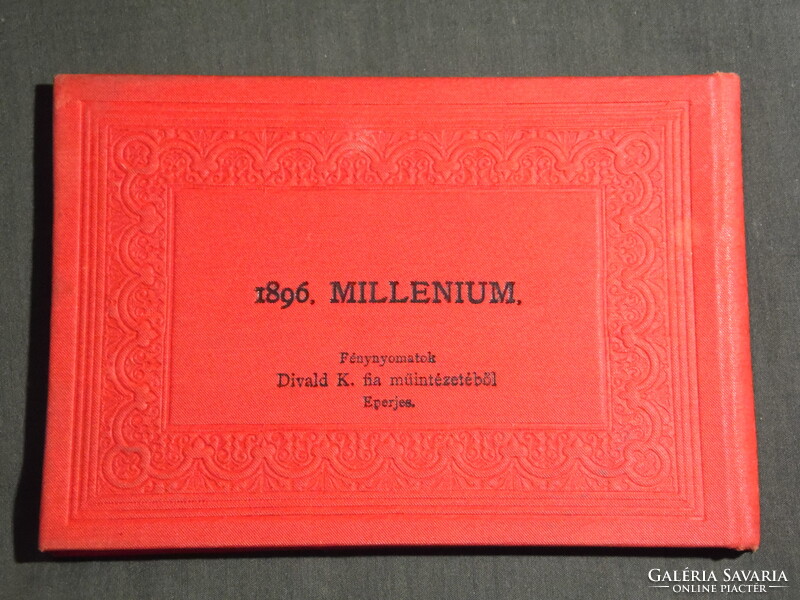 Képeslap,Leporelló,lapozó,Abaliget cseppkőbarlang és vidéke,Papp L. fotó,Millenium kiadás ,1896-