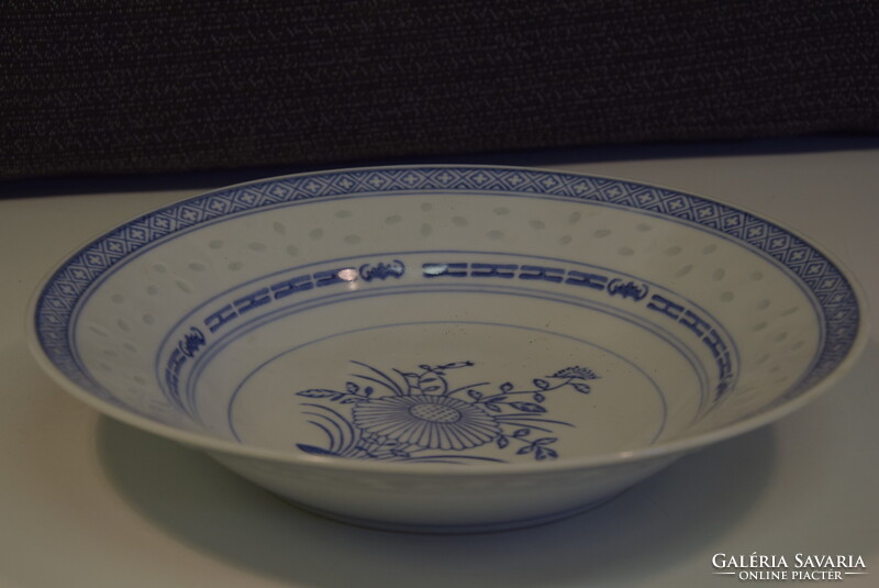 Rizs szemes kínai porcelán tányér A163