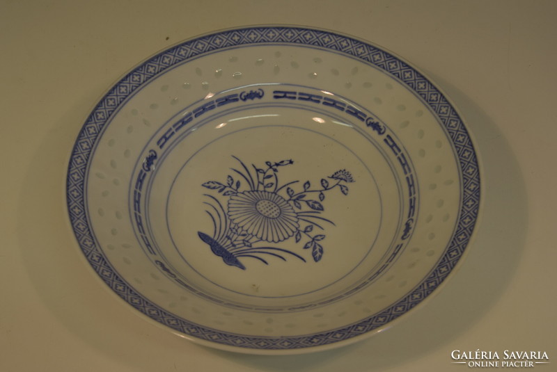 Rizs szemes kínai porcelán tányér A163
