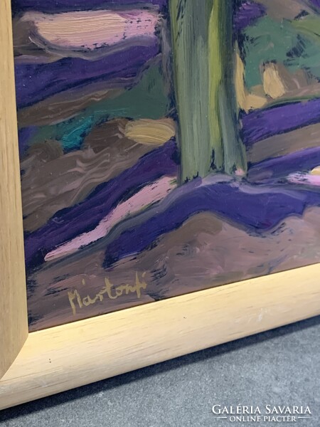 Mártonfi Benke Márta “Erdőben” olaj