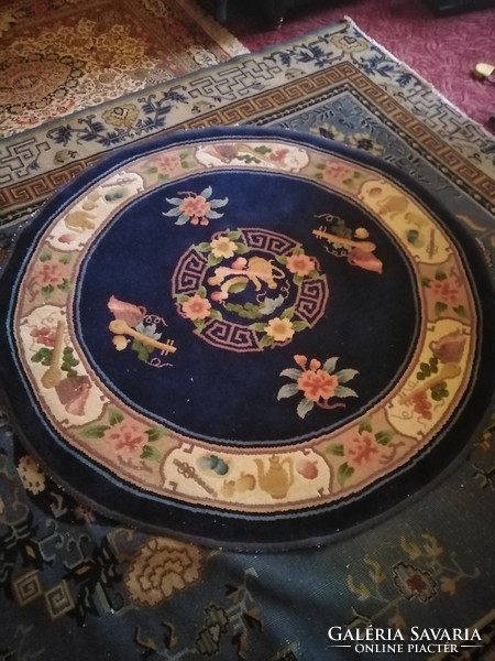 Kör alakú kínai szőnyeg 128 cm