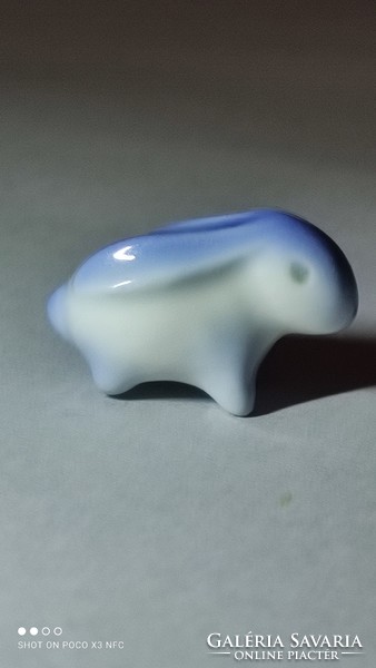Aquincum aquazur mini miniatűr nyuszi porcelán Ősz Szabó Antónia terv nyúl