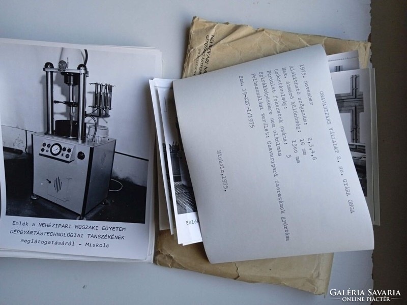 ZA207.2  Nehézipari Műszaki Egyetem Gépgyártástechnológia Tanszék  MISKOLC kb 32 fotó 1973