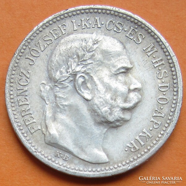 Ezüst 1 korona 1916 K.B.