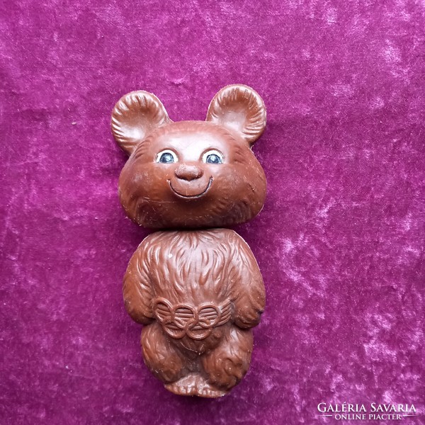 Régi orosz CCCP 1980-as olimpiai MISA maci figura 15,5 cm