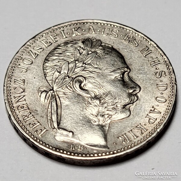 Ferenc József ezüst 1 Forint 1884 KB