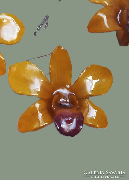 Orchidea virág ékszer