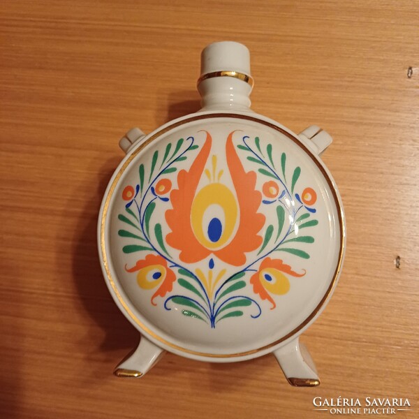 Hollóházi porcelán kulacs - Ganz-Mávag v.s.c.