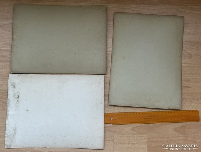 3 darab Olaszország nagyméretű fotó - Genova / Abbazia / Pegli (1900-1920 közötti)