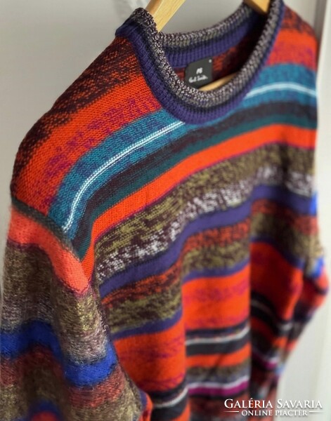Paul Smith M-es prémium gyapjú pulóver moherrel