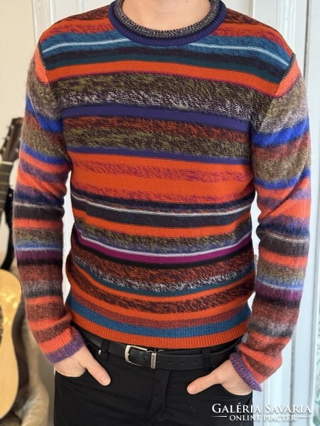 Paul Smith M-es prémium gyapjú pulóver moherrel
