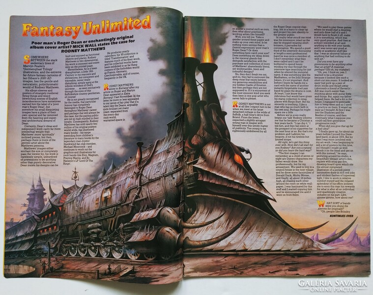 Extra Kerrang 1985/7 Billy Idol Nico Black Oak Gary Glitter Chris Rea Madhatter Debbie Bonham Beards