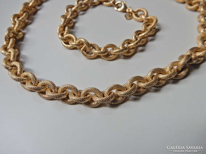 Vintage QUO VADIS márkájú minőségi aranyozott ékszer szett