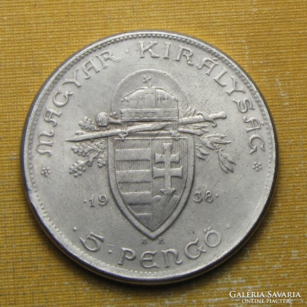 1938 5 Pengő Szent István - másolat