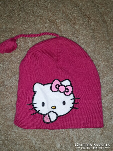 Hello Kitty bojtos sapka, 122-128-as