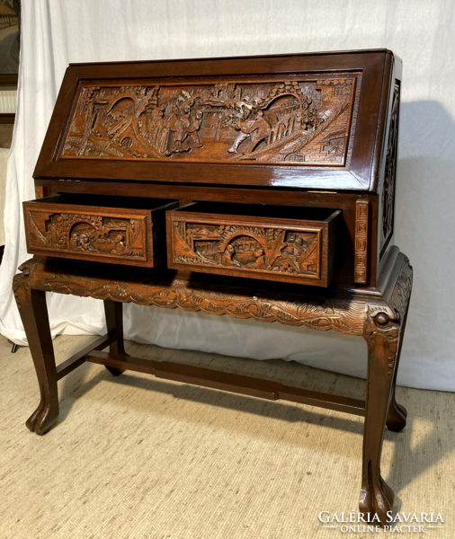 Kínai faragott írószekreter