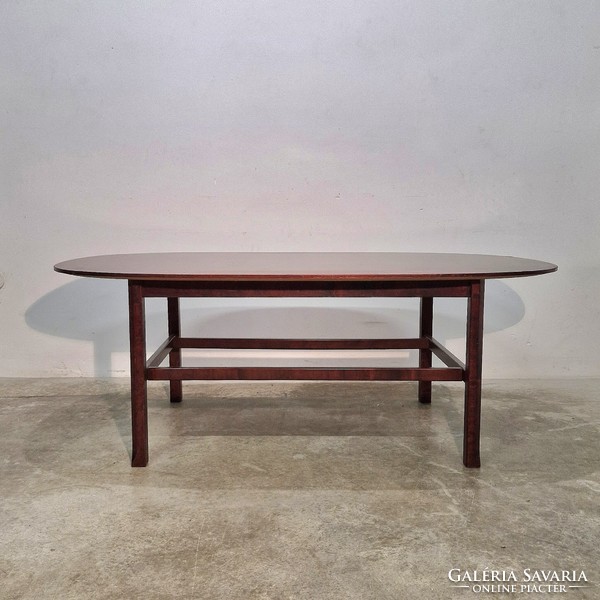 Mid century modern, vintage dohányzóasztal vöröses szìnben Ico Parisi