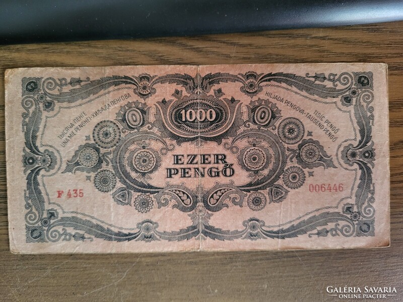 Ezer pengő 1945 Sorszámkövető