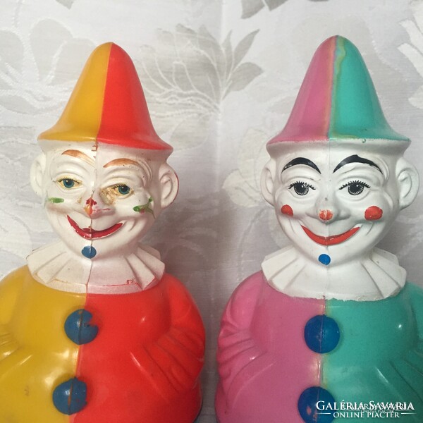 Régi, retró Western Germany Rolly (toys)Polly csörgő játék figura,keljfeljancsi,kelj fel jancsi baba