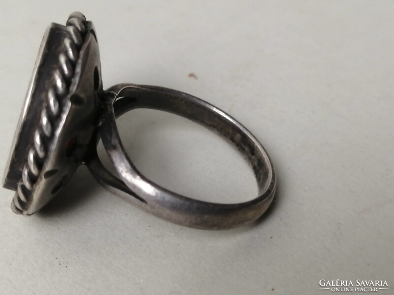 ISZLÁM FELIRATOS EZÜST GYŰRŰ VÉSETT KARNEOLLAL  -  CARNELIAN RING ISLAMIC INTAGLIO